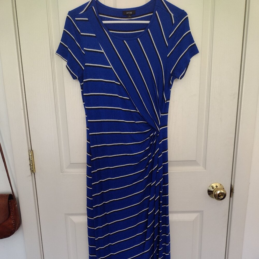 Blue Striped Apt 9 Maxi Dress (Women's M)
